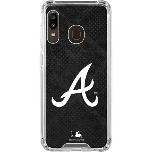MLB Atlanta Braves Dark Wash Galaxy A30 Clear Case