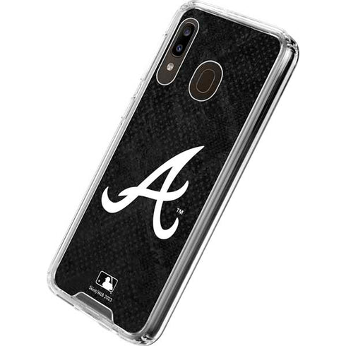 MLB Atlanta Braves Dark Wash Galaxy A30 Clear Case