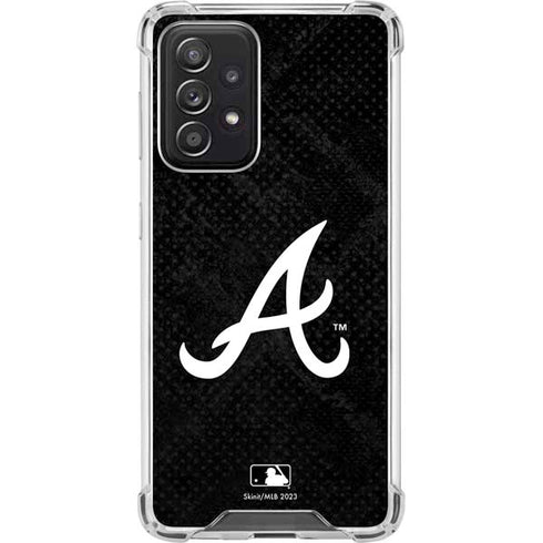 MLB Atlanta Braves Dark Wash Galaxy A52 5G Clear Case