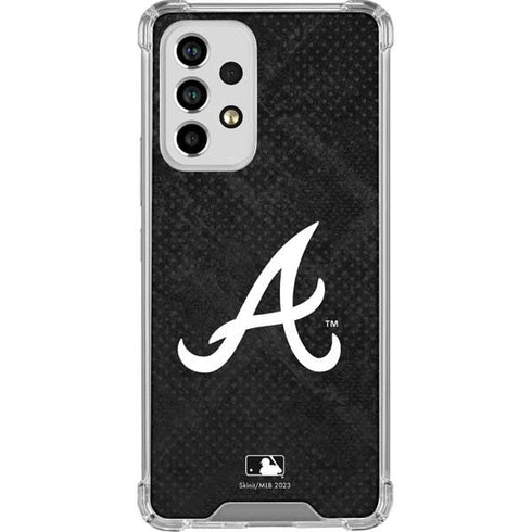 MLB Atlanta Braves Dark Wash Galaxy A53 5G Clear Case