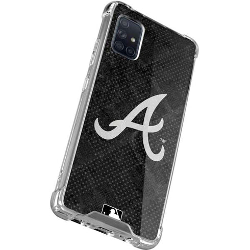MLB Atlanta Braves Dark Wash Galaxy A71 5G Clear Case