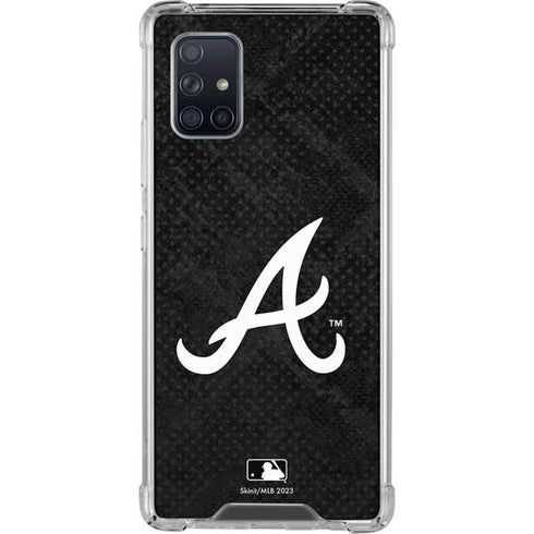 MLB Atlanta Braves Dark Wash Galaxy A71 5G Clear Case
