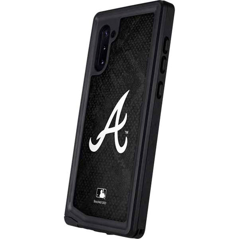 MLB Atlanta Braves Dark Wash Galaxy Note 10 Waterproof Case