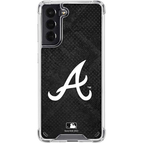 MLB Atlanta Braves Dark Wash Galaxy S21 5G Clear Case