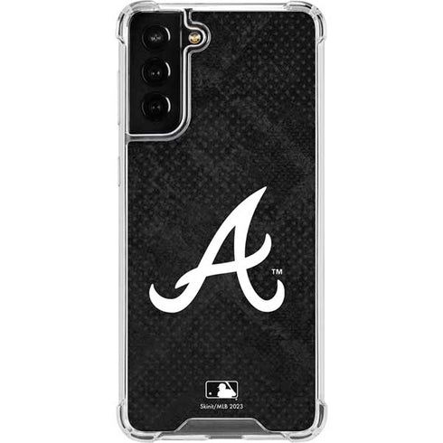 MLB Atlanta Braves Dark Wash Galaxy S21 FE Clear Case