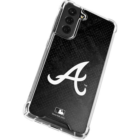 MLB Atlanta Braves Dark Wash Galaxy S21 FE Clear Case