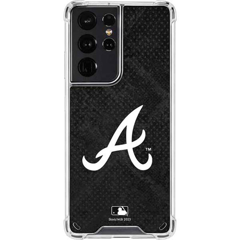 MLB Atlanta Braves Dark Wash Galaxy S21 Ultra 5G Clear Case