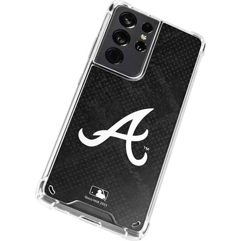 MLB Atlanta Braves Dark Wash Galaxy S21 Ultra 5G Clear Case