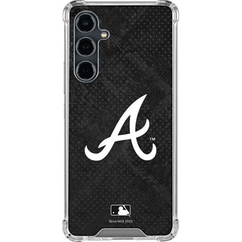 MLB Atlanta Braves Dark Wash Galaxy S23 FE Clear Case
