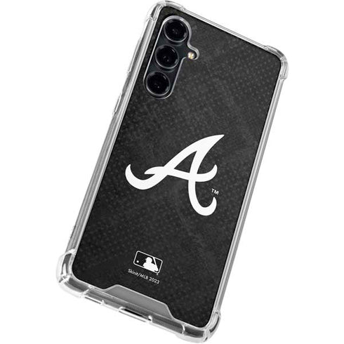 MLB Atlanta Braves Dark Wash Galaxy S23 FE Clear Case