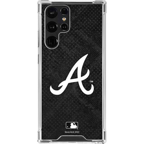 MLB Atlanta Braves Dark Wash Galaxy S24 Ultra Clear Case