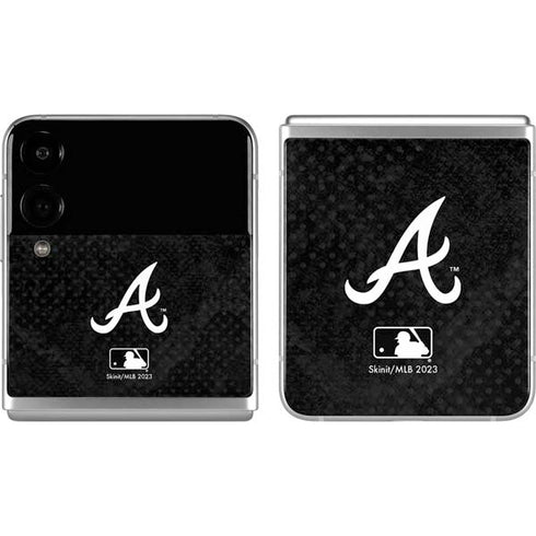 MLB Atlanta Braves Dark Wash Galaxy Z Flip4 5G Skin