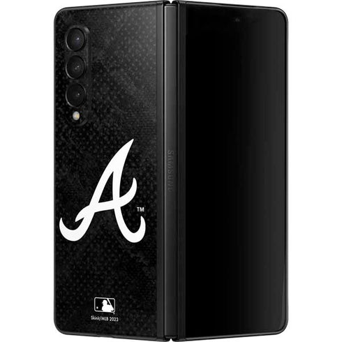 MLB Atlanta Braves Dark Wash Galaxy Z Fold3 5G Skin
