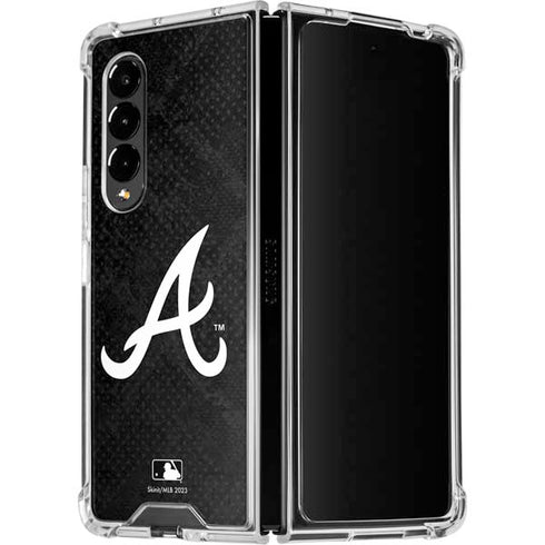 MLB Atlanta Braves Dark Wash Galaxy Z Fold4 5G Clear Case