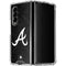 MLB Atlanta Braves Dark Wash Galaxy Z Fold4 5G Clear Case