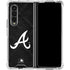 MLB Atlanta Braves Dark Wash Galaxy Z Fold4 5G Clear Case