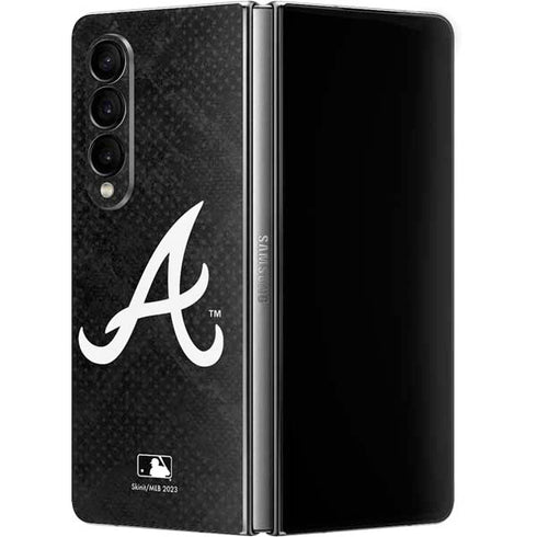 MLB Atlanta Braves Dark Wash Galaxy Z Fold4 5G Skin