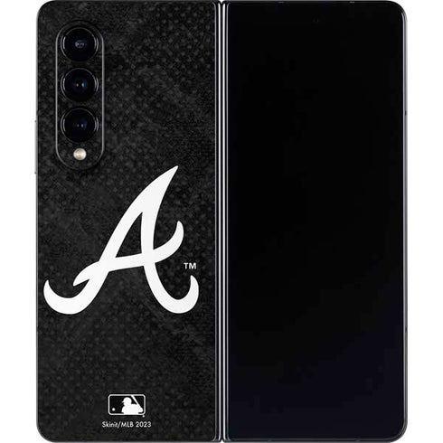 MLB Atlanta Braves Dark Wash Galaxy Z Fold4 5G Skin