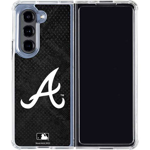 MLB Atlanta Braves Dark Wash Galaxy Z Fold5 5G Clear Case