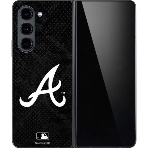 MLB Atlanta Braves Dark Wash Galaxy Z Fold5 5G Skin