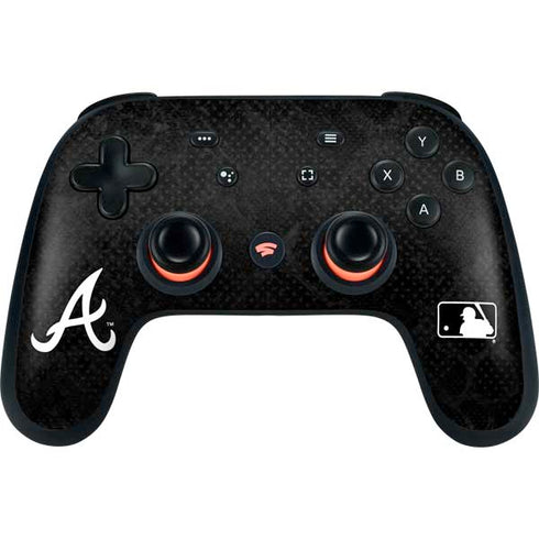 MLB Atlanta Braves Dark Wash Google Stadia Controller Skin