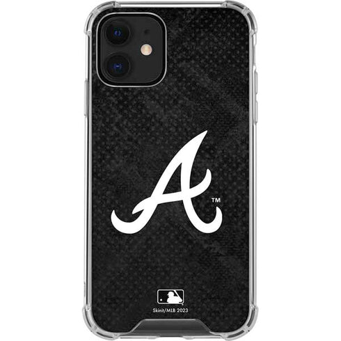 MLB Atlanta Braves Dark Wash iPhone 12 Clear Case