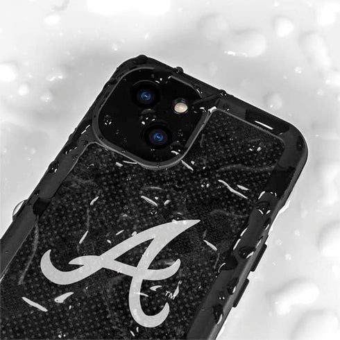 MLB Atlanta Braves Dark Wash iPhone 13 Mini Waterproof Case