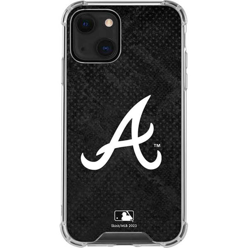 MLB Atlanta Braves Dark Wash iPhone 15 Plus Clear Case