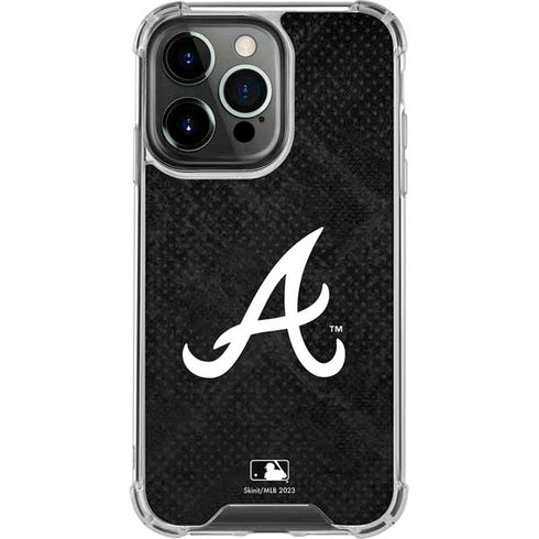 MLB Atlanta Braves Dark Wash iPhone 14 Pro Clear Case