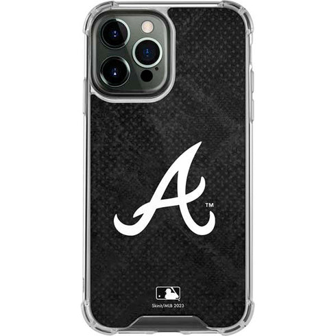 MLB Atlanta Braves Dark Wash iPhone 15 Pro Max Clear Case