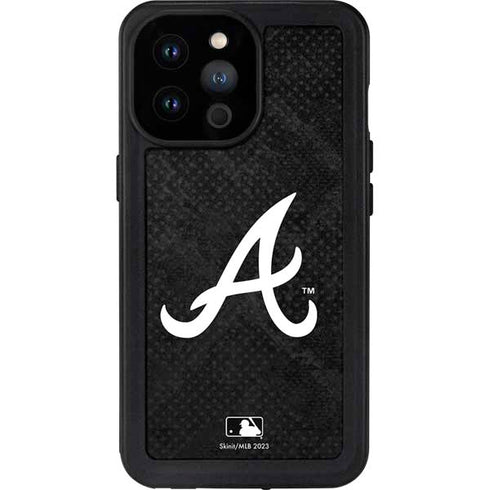 MLB Atlanta Braves Dark Wash iPhone 14 Pro Max Waterproof Case