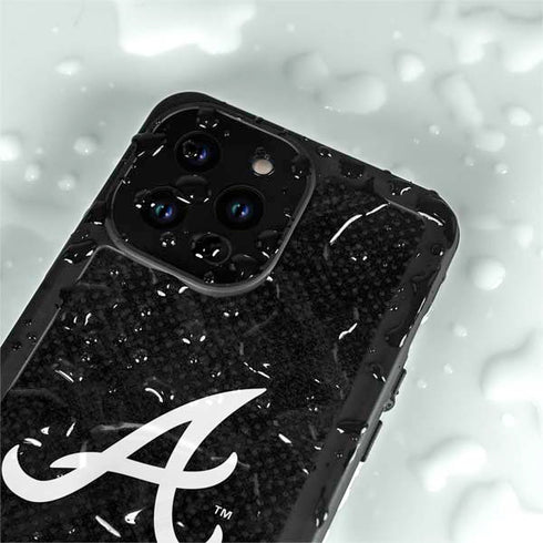 MLB Atlanta Braves Dark Wash iPhone 14 Pro Max Waterproof Case