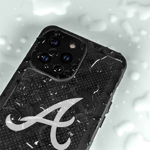 MLB Atlanta Braves Dark Wash iPhone 14 Pro Waterproof Case