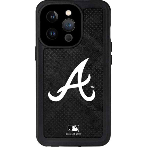 MLB Atlanta Braves Dark Wash iPhone 14 Pro Waterproof Case