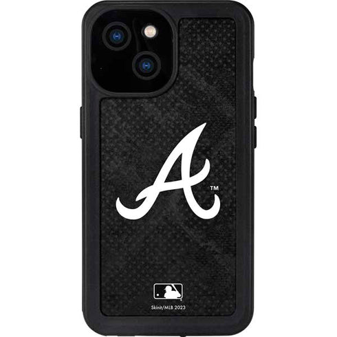 MLB Atlanta Braves Dark Wash iPhone 15 Waterproof Case