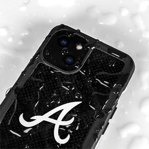 MLB Atlanta Braves Dark Wash iPhone 15 Waterproof Case