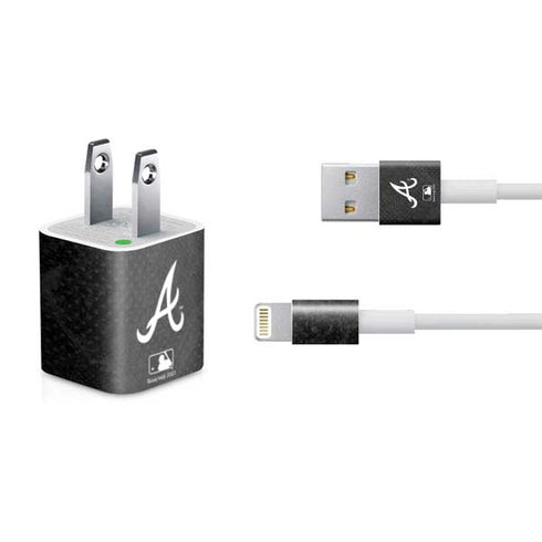 MLB Atlanta Braves Dark Wash iPhone Charger (5W USB) Skin