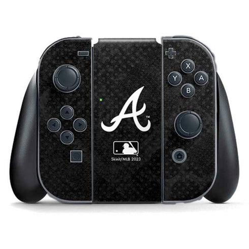 MLB Atlanta Braves Dark Wash Nintendo Switch (2017-2021) Joy-Con Controller Skin