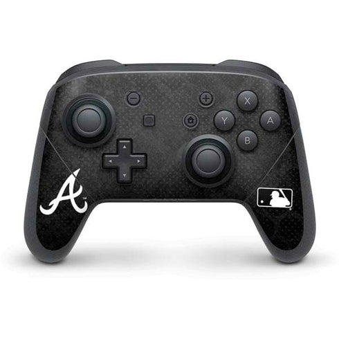 MLB Atlanta Braves Dark Wash Nintendo Switch Pro Controller Skin