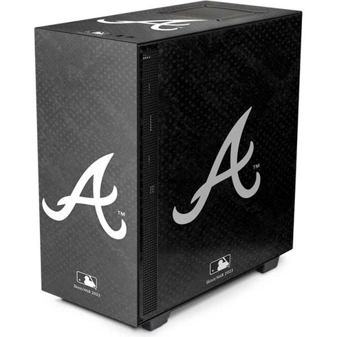 MLB Atlanta Braves Dark Wash NZXT H510 Compact ATX Mid-Tower Case Skin