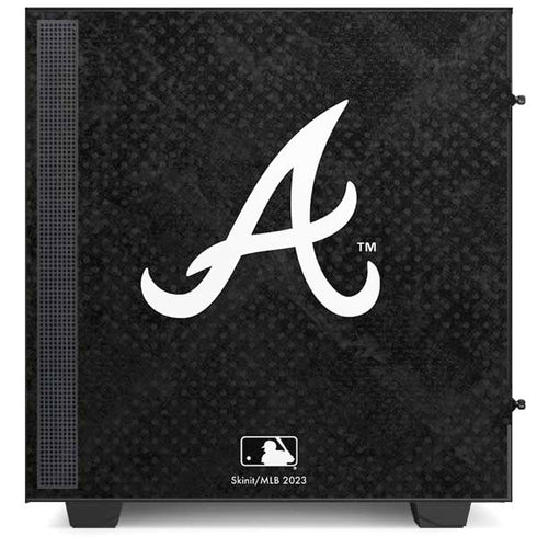 MLB Atlanta Braves Dark Wash NZXT H510 Compact ATX Mid-Tower Case Skin