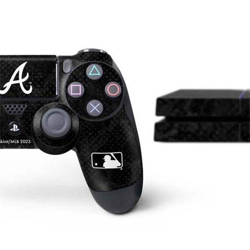MLB Atlanta Braves Dark Wash PS4 Console and Controller Bundle Skin