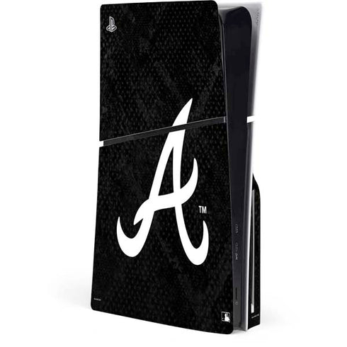 MLB Atlanta Braves Dark Wash PS5 Slim Disk Console Skin