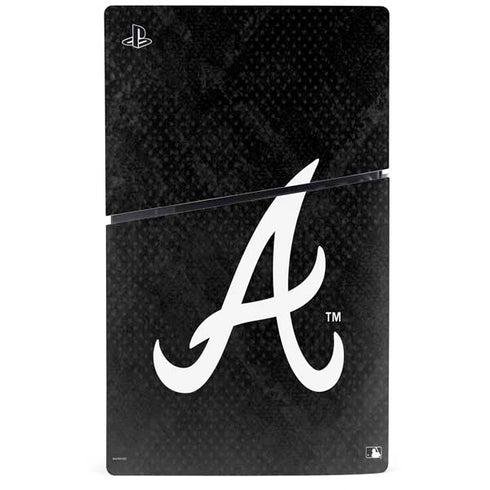 MLB Atlanta Braves Dark Wash PS5 Slim Disk Console Skin