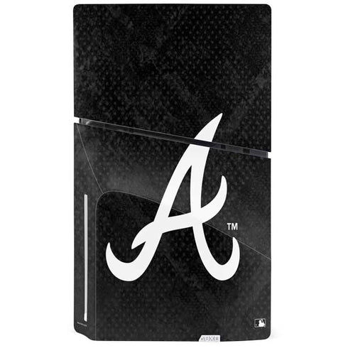 MLB Atlanta Braves Dark Wash PS5 Slim Disk Console Skin