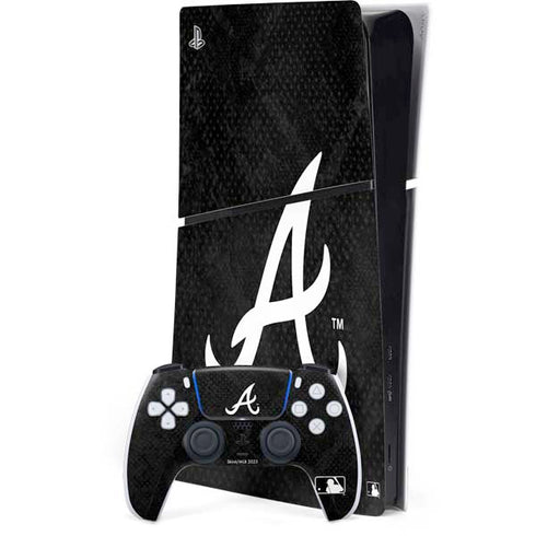 MLB Atlanta Braves Dark Wash PS5 Slim Digital Edition Bundle Skin