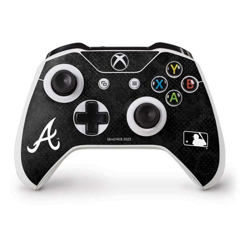 MLB Atlanta Braves Dark Wash Xbox One S Controller Skin