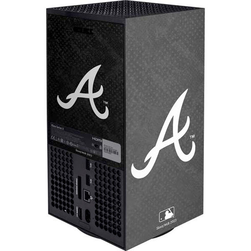 MLB Atlanta Braves Dark Wash Xbox Series X Console Skin