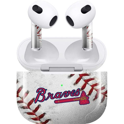 MLB Atlanta Braves Game Ball Apple AirPods (3rd Gen 2021) Skin