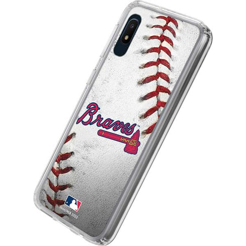 MLB Atlanta Braves Game Ball Galaxy A10e Clear Case